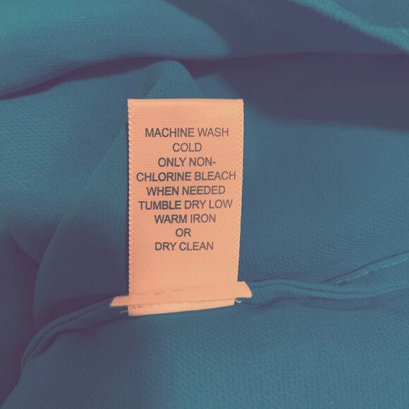 Banana Republic Women's Size Medium Racerback Blouse Deep Teal Blue V Neck Top - Picture 6 of 7
